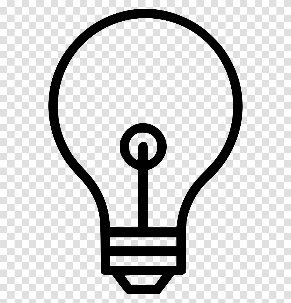 Light Bulb Light Bulb Outline Svg, Lightbulb, Stencil, Lamp Transparent Png