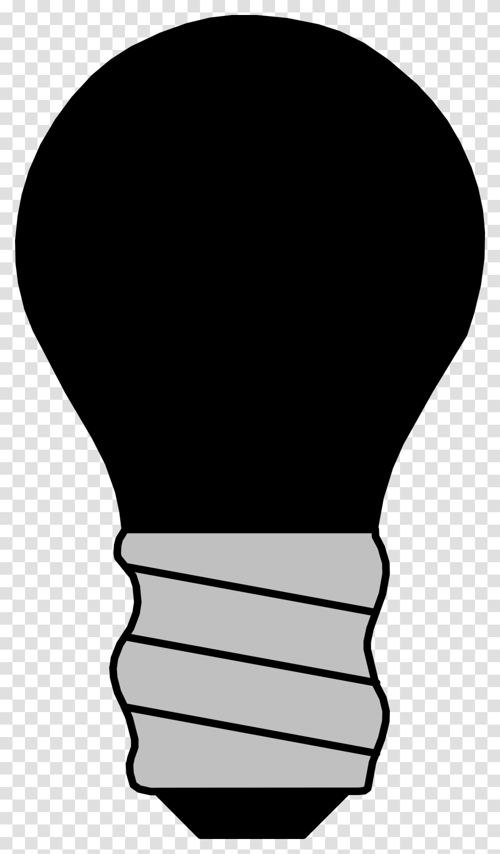 Light Bulb Off Black Icons, Apparel Transparent Png