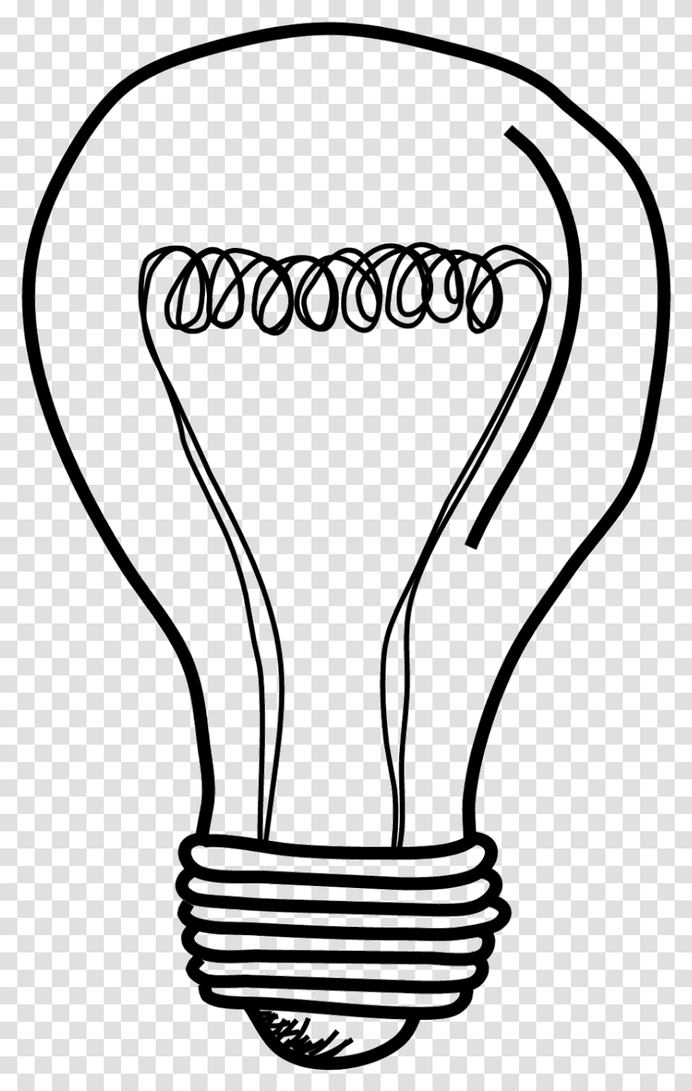Light Bulb Sketch, Lightbulb Transparent Png