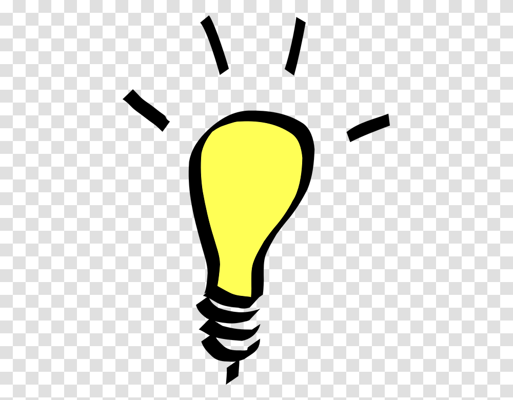 Light Bulb Yellow Idea Electricity Epiphany Think, Lightbulb Transparent Png