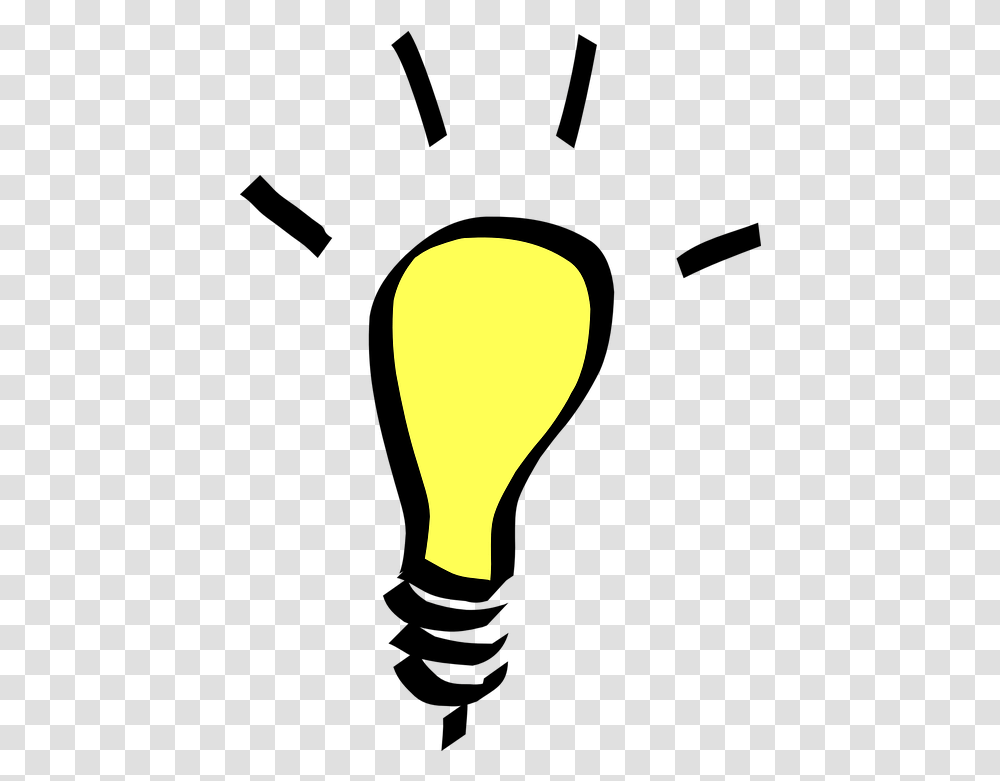 Light Bulb Yellow Idea Electricity Lightbulb Clipart,  Transparent Png