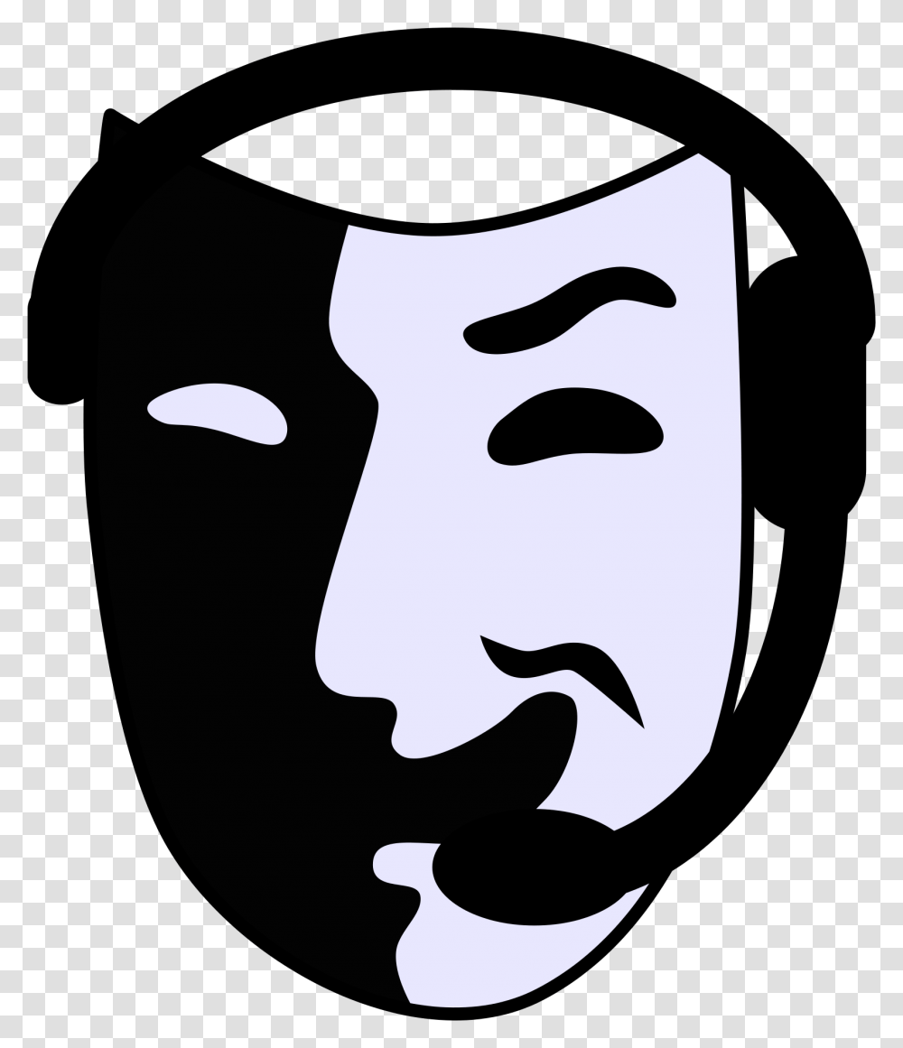 Light Clipart Stage Manager Tech Theater, Stencil, Head, Face Transparent Png