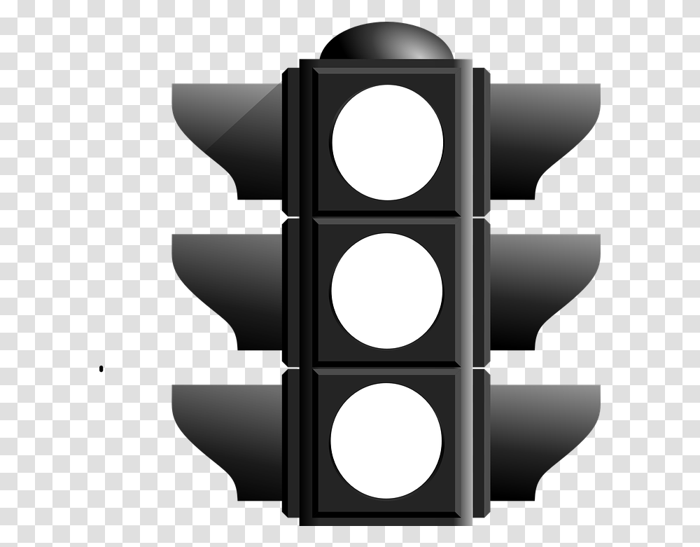 Light Clipart Traffic Traffic Light Black And White Black And White Traffic Signal Clipart, Lamp Transparent Png