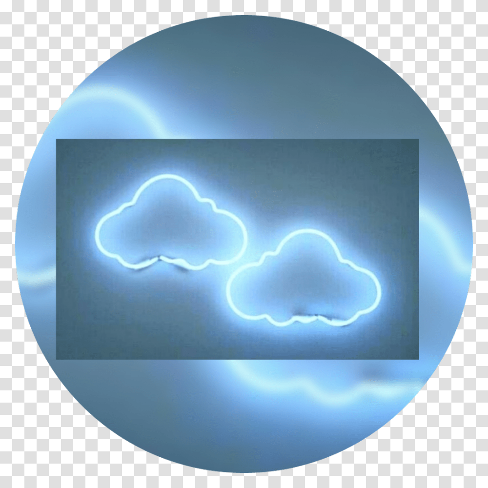 Light Cloud Blue Aesthetic Circle Blue Fondos Aesthetic Boy, Neon Transparent Png