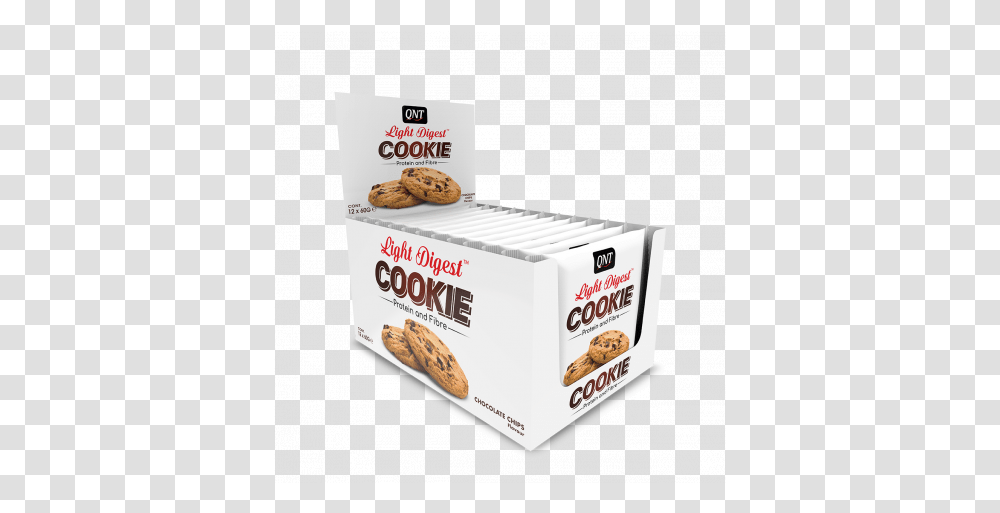 Light Digest Protein Cookie With Chocolate Chips 12 X 60 G Bake Sale, Box, Food, Dessert, Outdoors Transparent Png