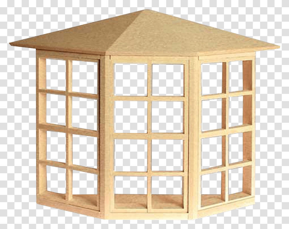 Light Dollhouse Bay Window Dollhouse, Furniture, Gate, Box, Crate Transparent Png