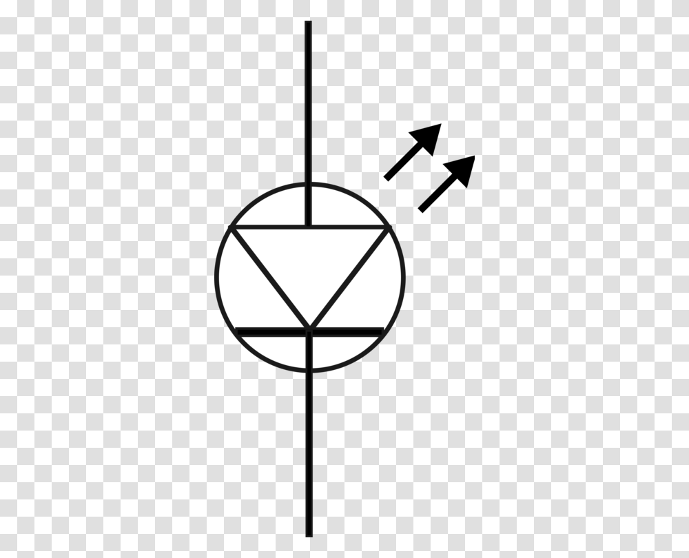 Light Emitting Diode Electronic Symbol Laser Diode, Lamp, Star Symbol, Triangle, Emblem Transparent Png