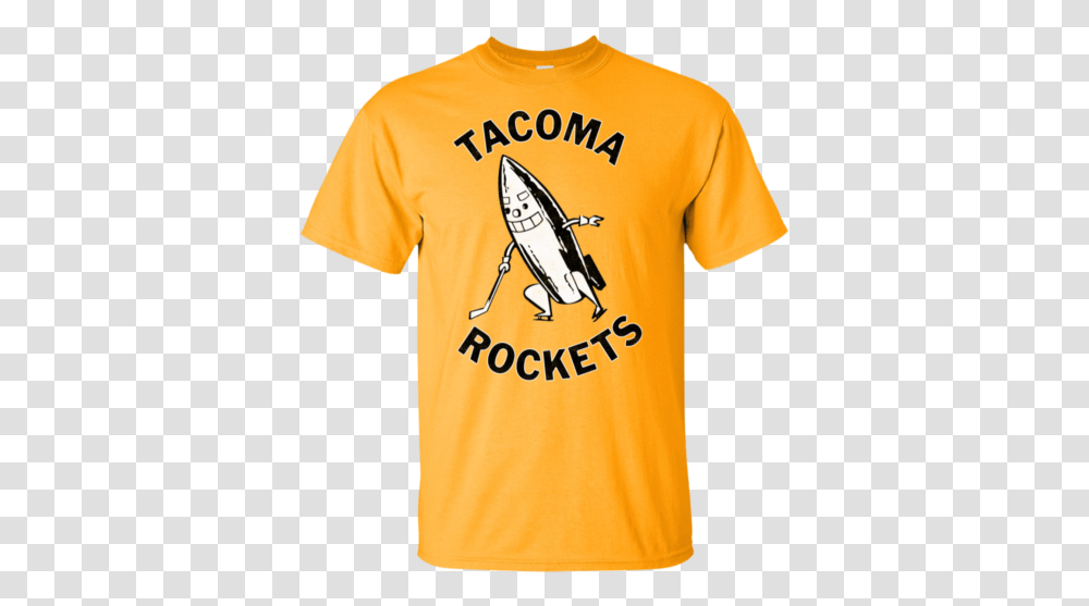 Light Gold Tacoma Rockets Retro Logo Throwback Hockey Whl Weed Shirts Logos Clip Art, Clothing, T-Shirt, Outdoors, Nature Transparent Png