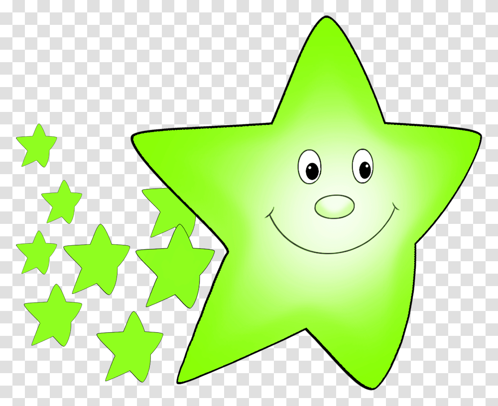 Light Green Comet Flying Stars Cartoons Gif, Star Symbol, Recycling Symbol Transparent Png