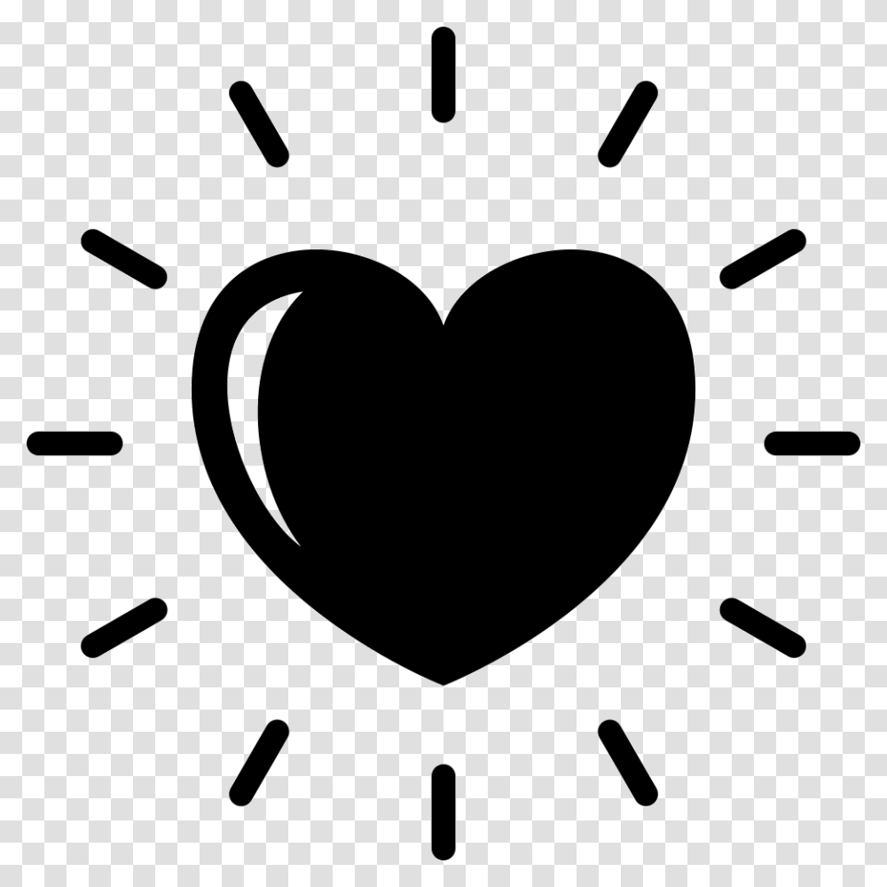 Light Heart Shape Heart, Stencil, Pillow, Cushion, Silhouette Transparent Png