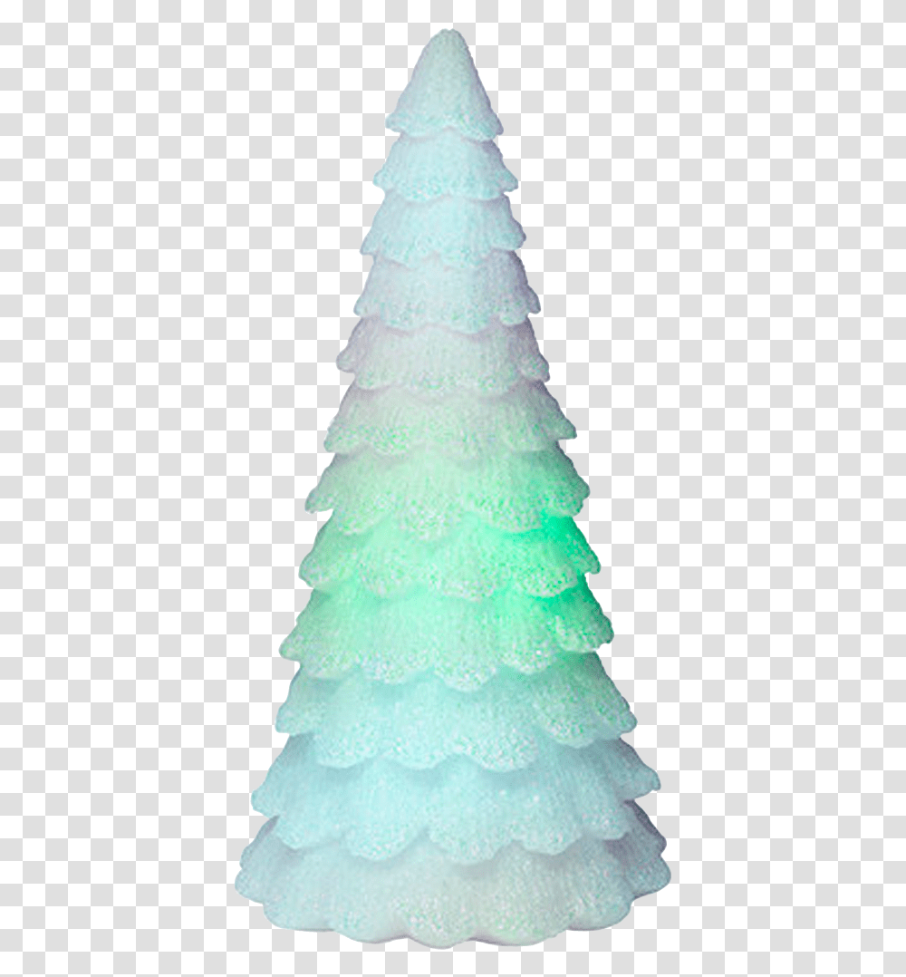Light Illusions Led Snowy Tree - Colour Changing Christmas Tree, Plant, Wedding Cake, Dessert, Food Transparent Png