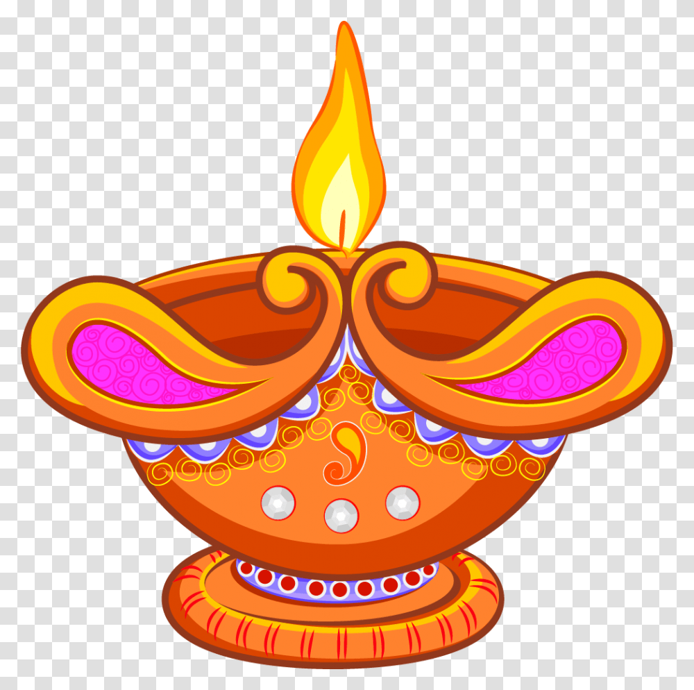 Light Lamp Clip Art Diwali Images In Cartoon, Fire, Flame Transparent Png