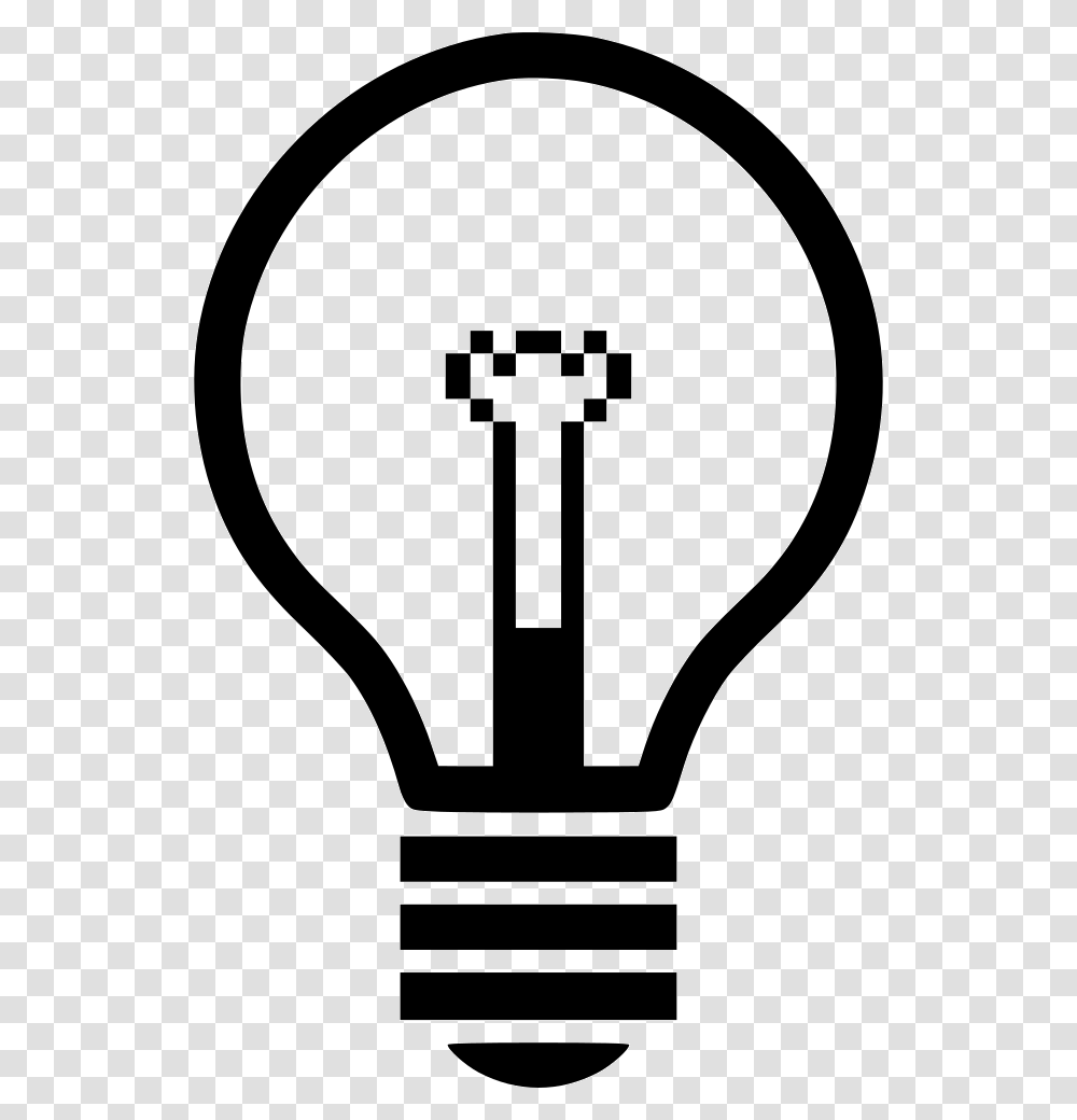 Light Off Bulb Idea Emblem, Lightbulb, Stencil Transparent Png