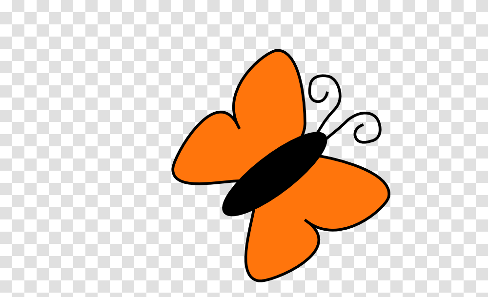 Light Orange Butterfly Clip Art, Plant, Leaf, Flower, Blossom Transparent Png