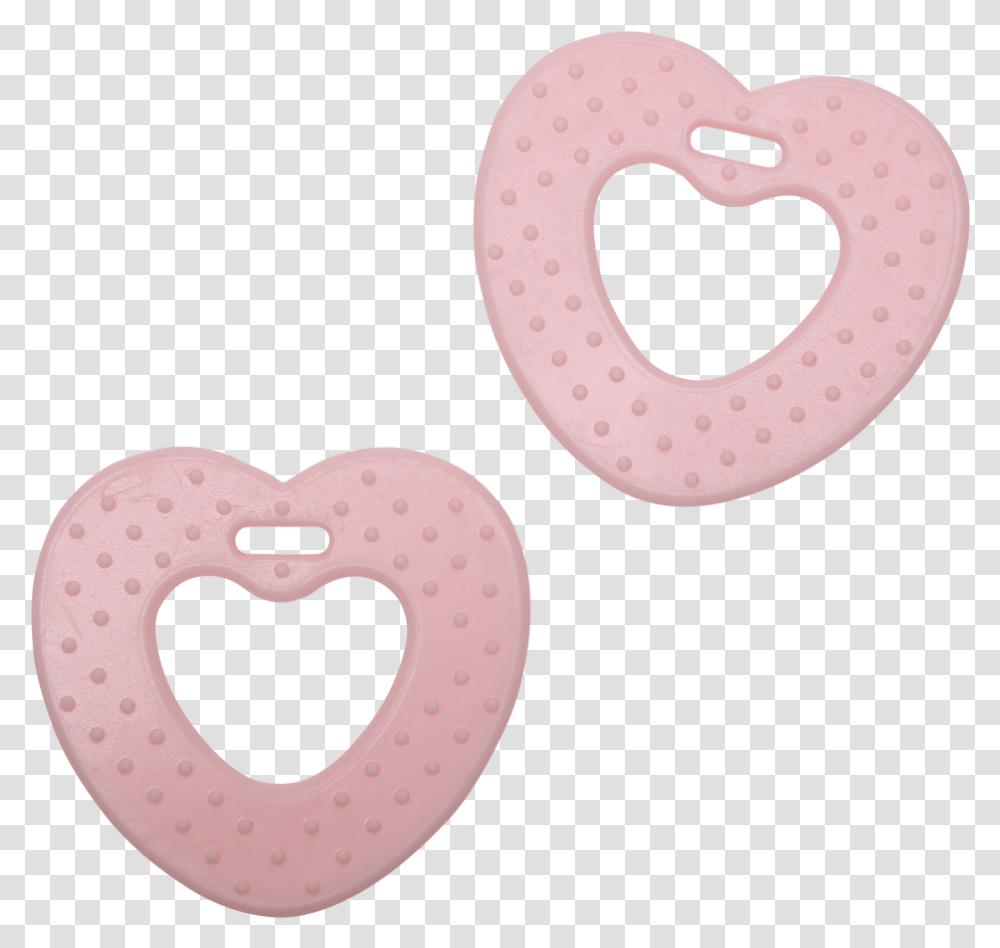 Light Pink Baby Teething Ring, Heart, Text, Alphabet, Number Transparent Png