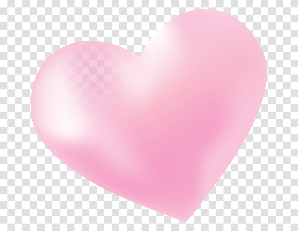 Light Pink Heart Heart, Balloon, Pillow, Cushion, Female Transparent Png