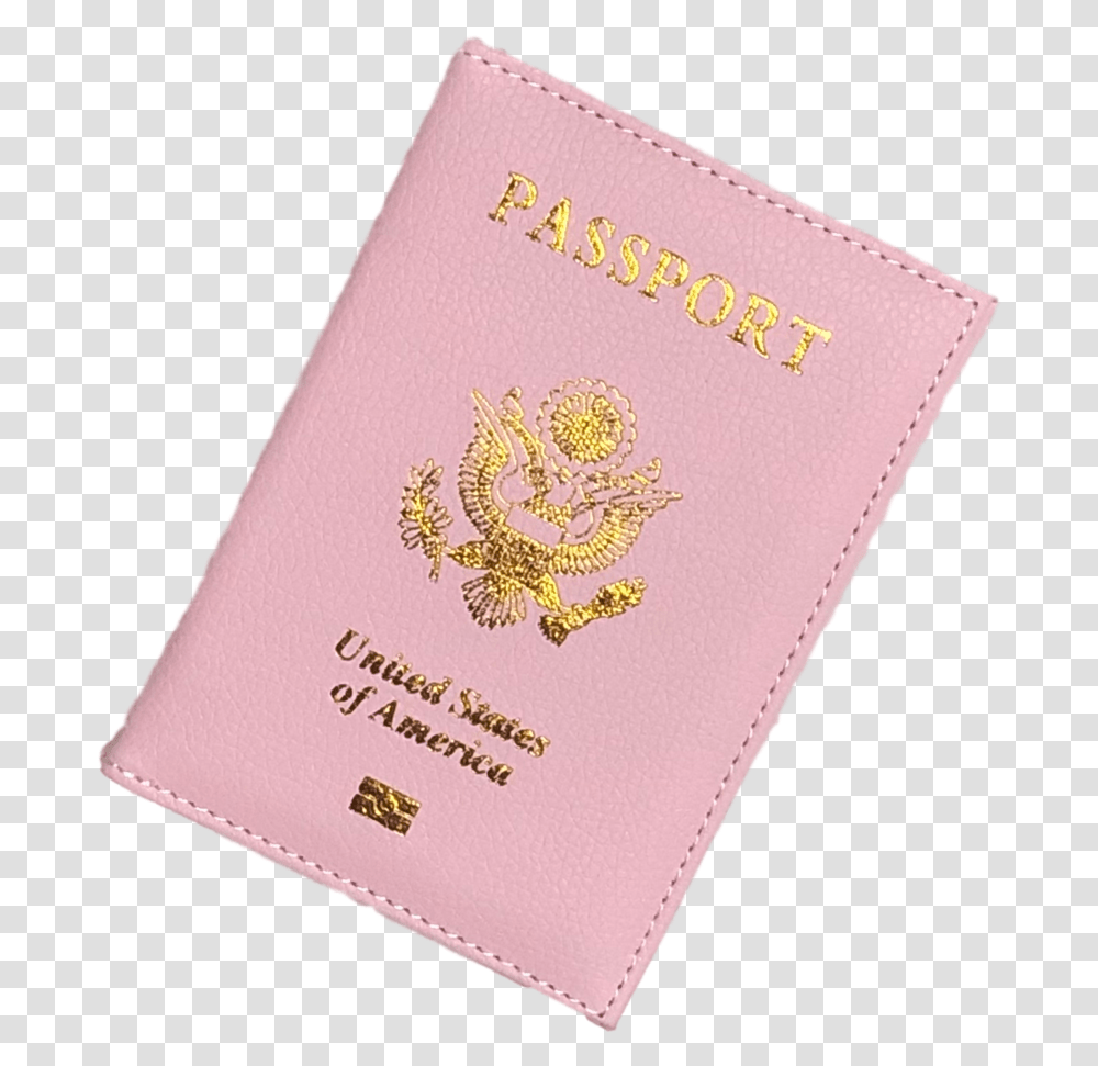 Light Pink Passport Cover Printing, Text, Id Cards, Document, Diary Transparent Png