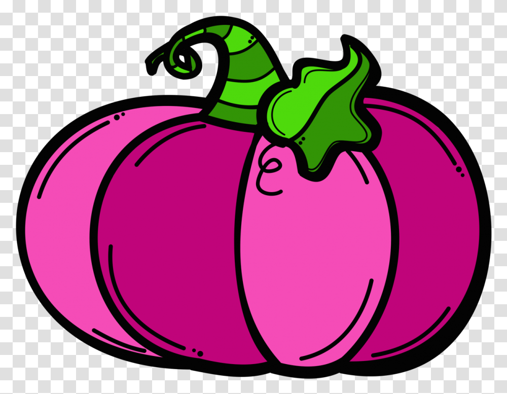 Light Pink Pumpkin Clipart Svg Download Pumpkin Clipart Coloring Page, Plant, Food, Vegetable, Fruit Transparent Png