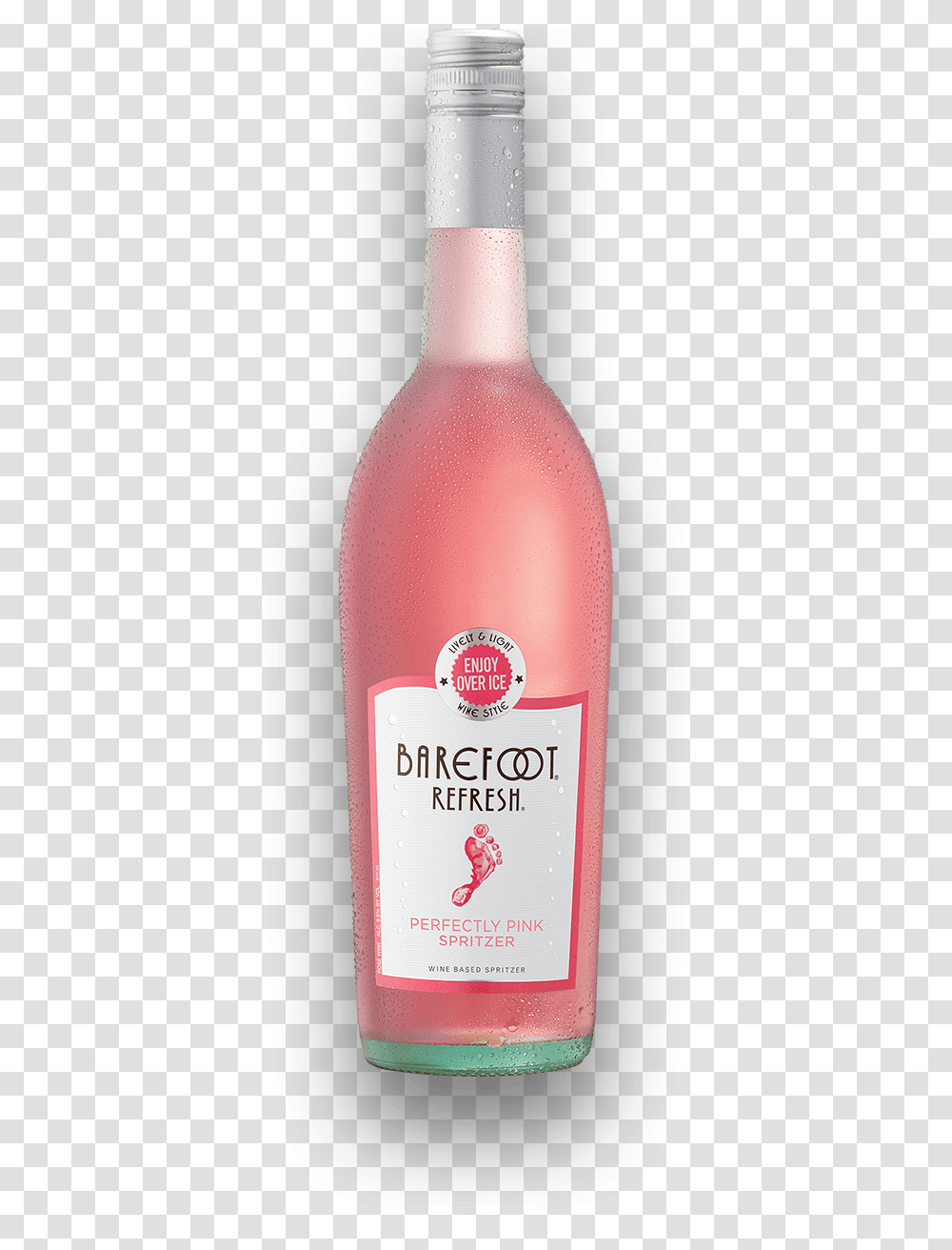 Light Pink Wine Barefoot Wine Rose Spritzer, Ketchup, Food, Bottle, Beverage Transparent Png