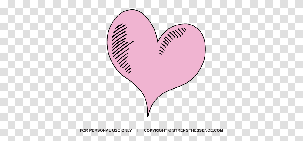 Light Pinkinksketchhanddrawnheart Strength Essence Heart, Balloon Transparent Png