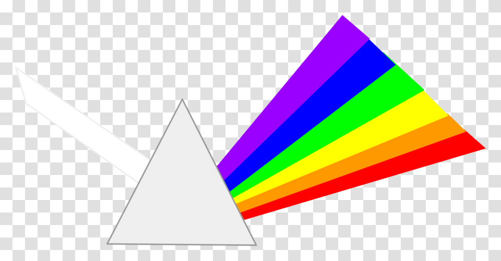 Light Prism Refraction Dispersion Reflection, Triangle, Lighting Transparent Png