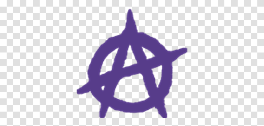 Light Purple Anarchy Logo Purple Anarchy Symbol, Star Symbol Transparent Png