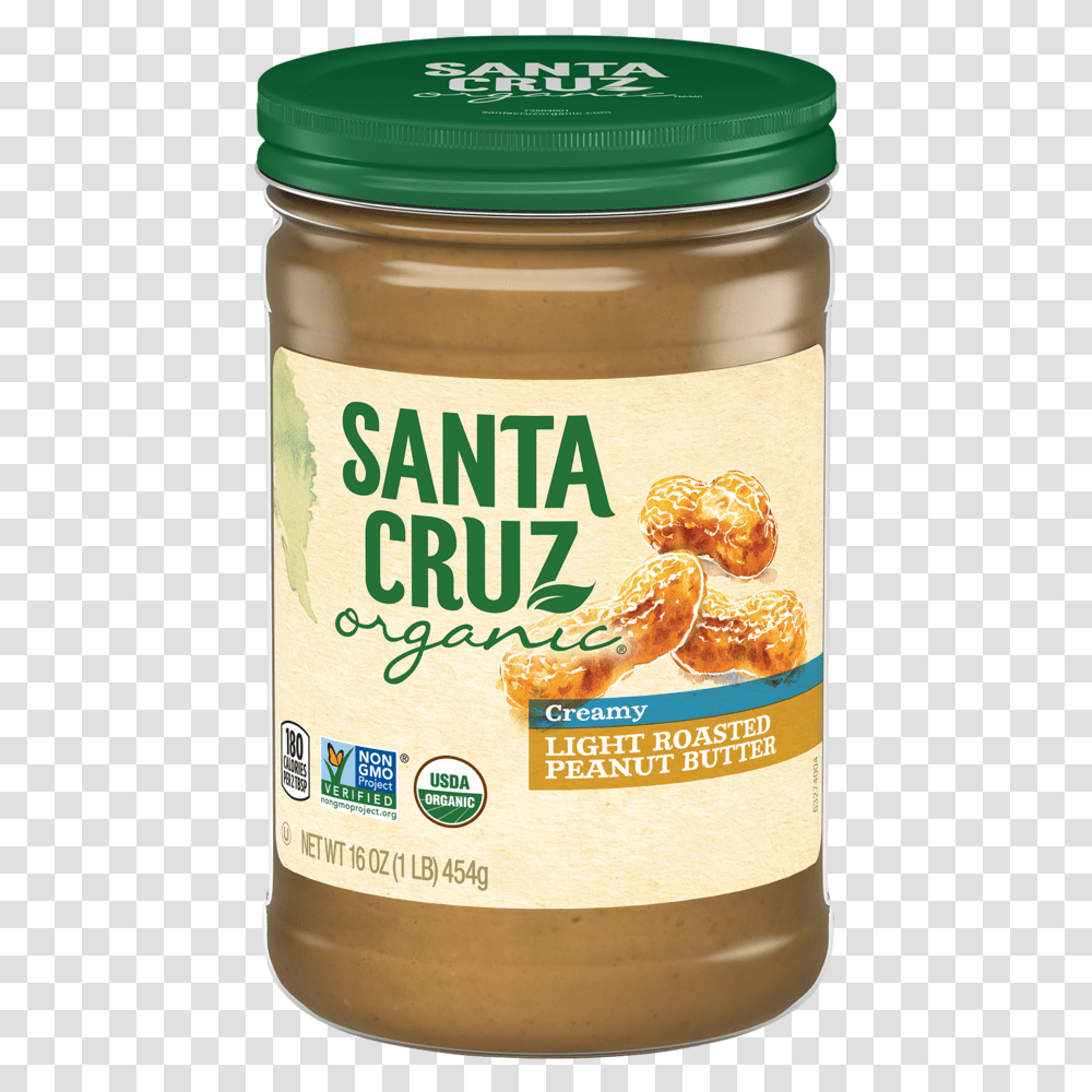 Light Roasted Creamy Santa Cruz Dark Roasted Peanut Butter, Food, Beer, Alcohol, Beverage Transparent Png