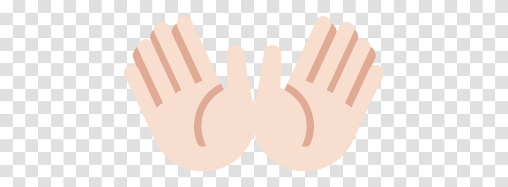 Light Skin Tone Emoji Open Hands, Finger, Thumbs Up, Fist, Text Transparent Png