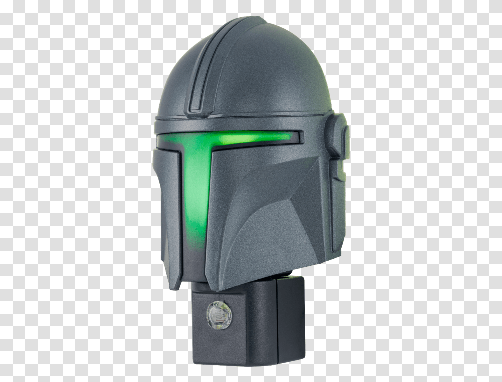 Light Star Wars Mandalorian Mask, Helmet, Clothing, Mailbox, Electronics Transparent Png