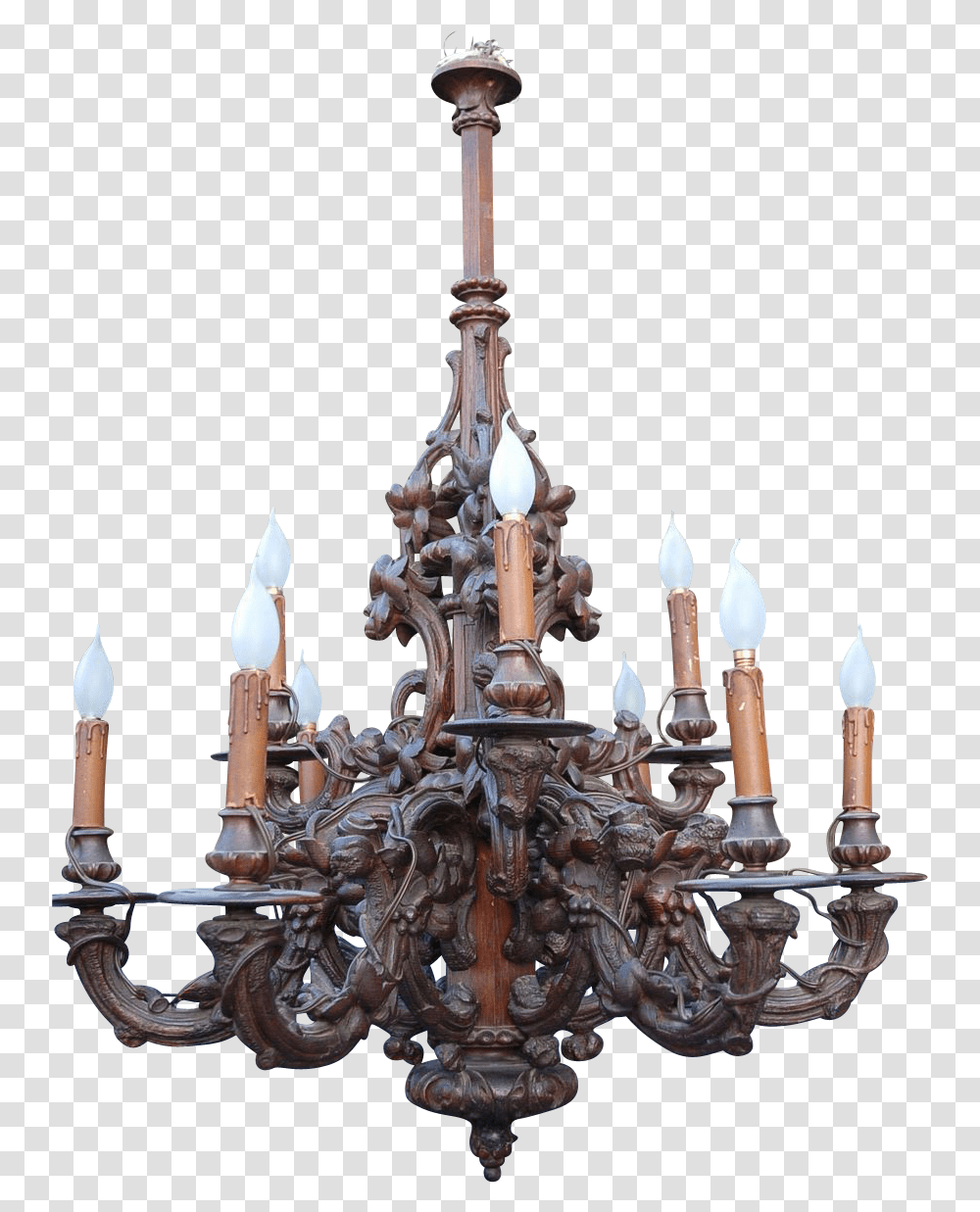 Light Streak Victorian Chandelier, Lamp, Bronze, Crystal Transparent Png