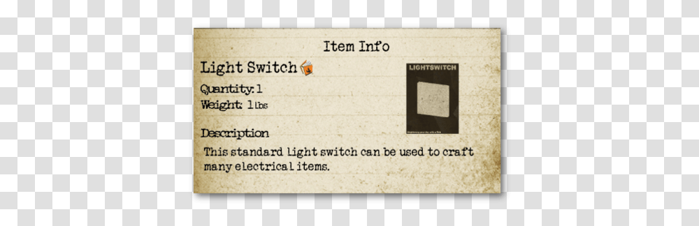 Light Switch Official Survive The Nights Wiki Too Short To Wake Up, Text, Driving License, Document, Paper Transparent Png