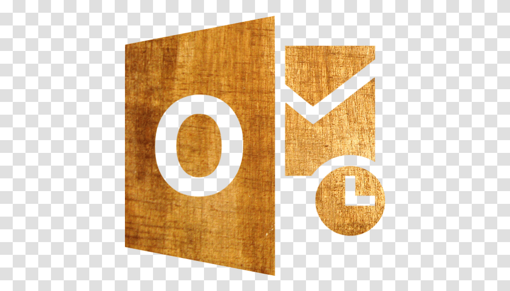 Light Wood Outlook Icon Free Light Wood Office Icons, Number, Symbol, Text, Hardwood Transparent Png