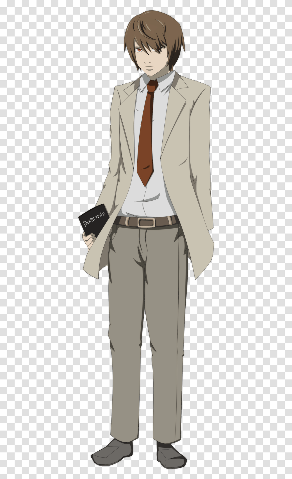 Light Yagami By Narutolover6219 Light Death Note Full Body, Tie, Accessories, Sleeve Transparent Png