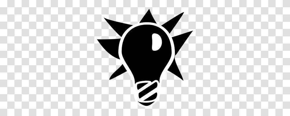 Lightbulb Technology, Stencil, Hand Transparent Png