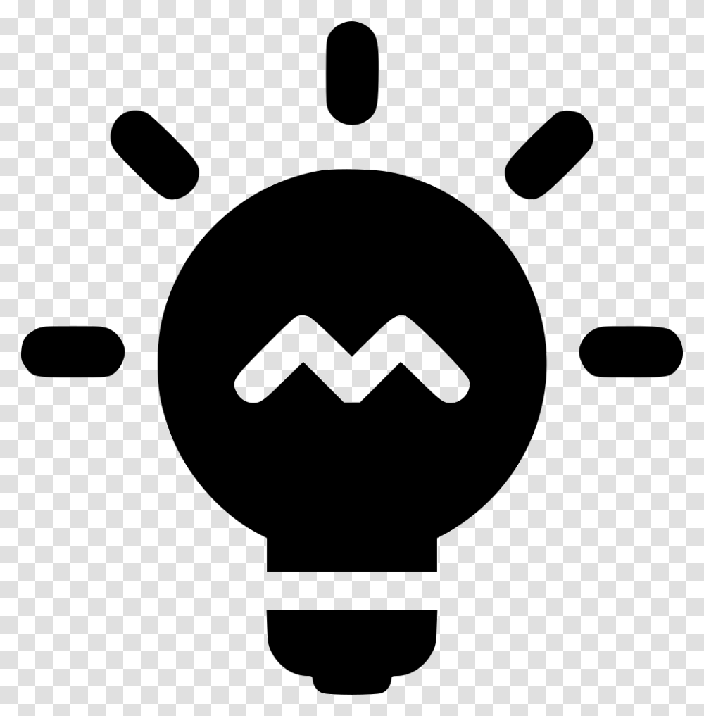 Lightbulb Alt Light Curiosities Icon, Stencil Transparent Png