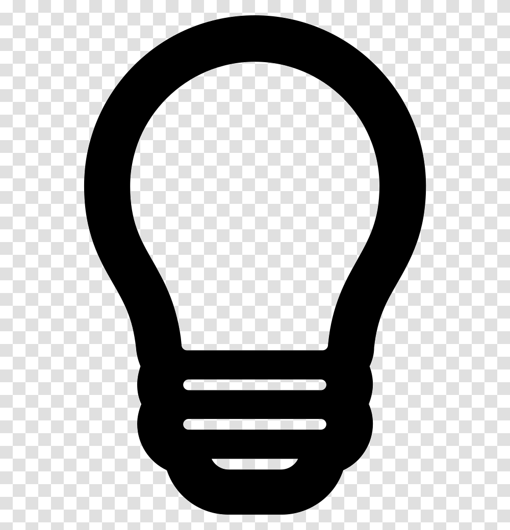 Lightbulb Bombilla Icon Vector, Stencil, Lighting Transparent Png