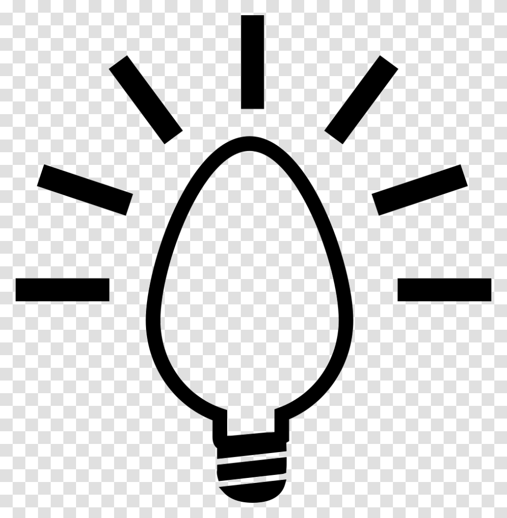Lightbulb Creative Symbol Creative Symbol, Stencil Transparent Png