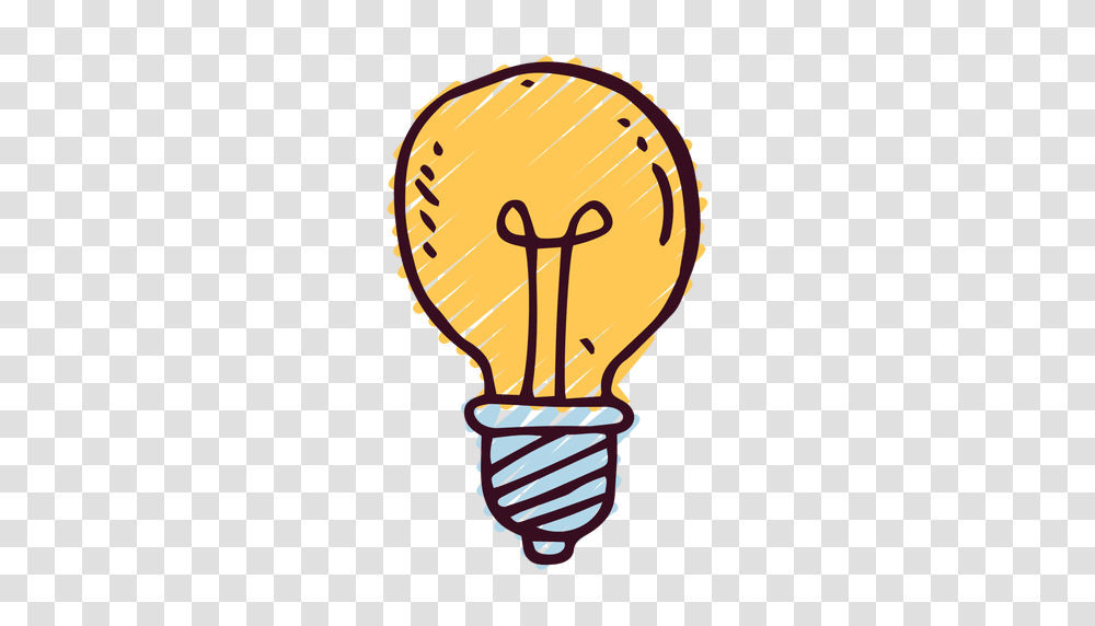 Lightbulb Doodle Icon, Lamp Transparent Png