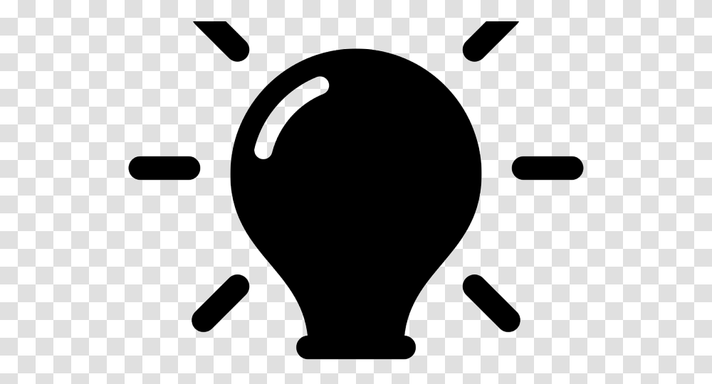 Lightbulb Icon Light Bulb Black Transparent Png