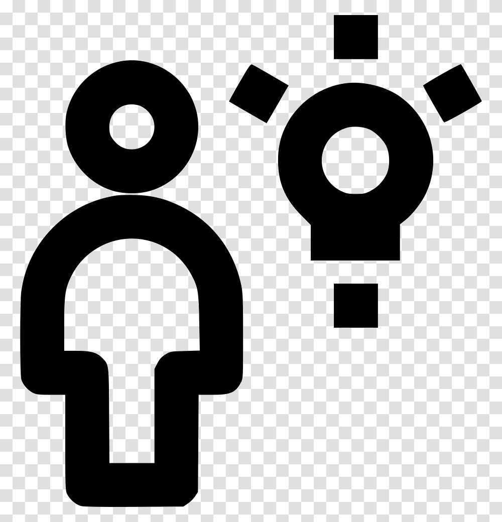 Lightbulb Icon, Stencil, Number Transparent Png