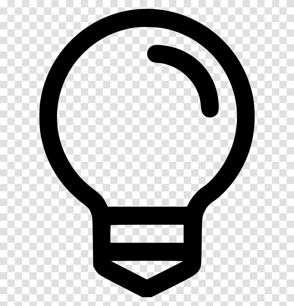 Lightbulb Icon, Stencil Transparent Png