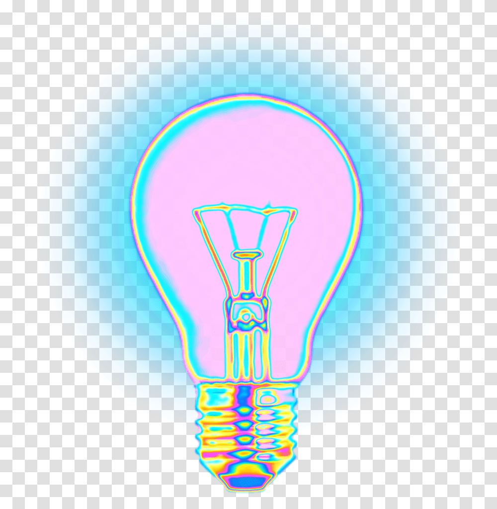 Lightbulb Lamp Light Holographic Illustration, Balloon, Lighting Transparent Png