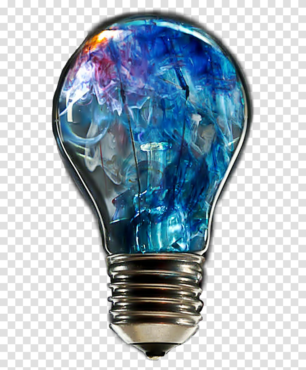 Lightbulb Lightbulbs Bulb Light Smoke Trippy Incandescent Light Bulb, Diamond, Gemstone, Jewelry, Accessories Transparent Png