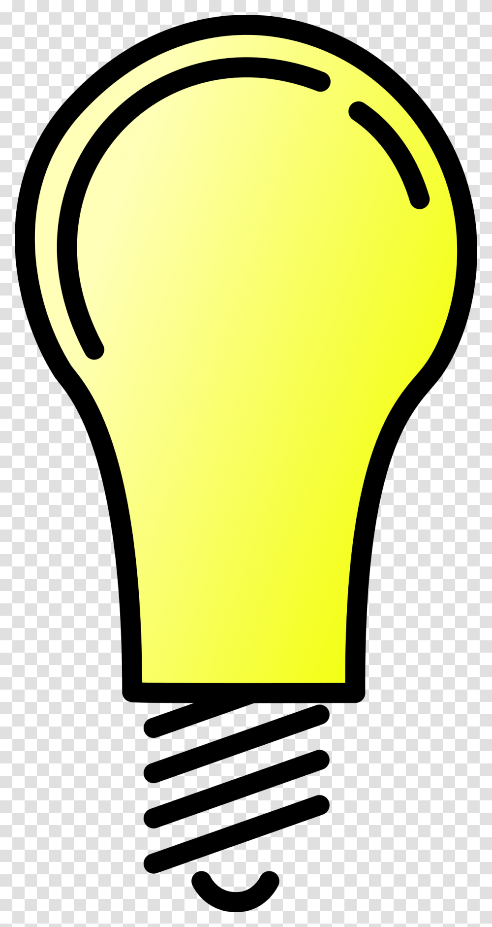 Lightbulb Lit Background Light Bulb, Tennis Ball, Sport, Sports Transparent Png