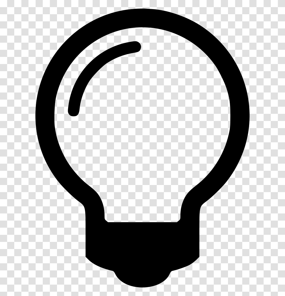 Lightbulb, Stencil Transparent Png