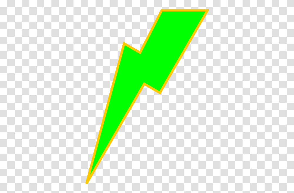 Lightening Bolt Clip Art Vector Clip Art Green Lightning Bolt, Symbol, Logo, Trademark, Arrowhead Transparent Png