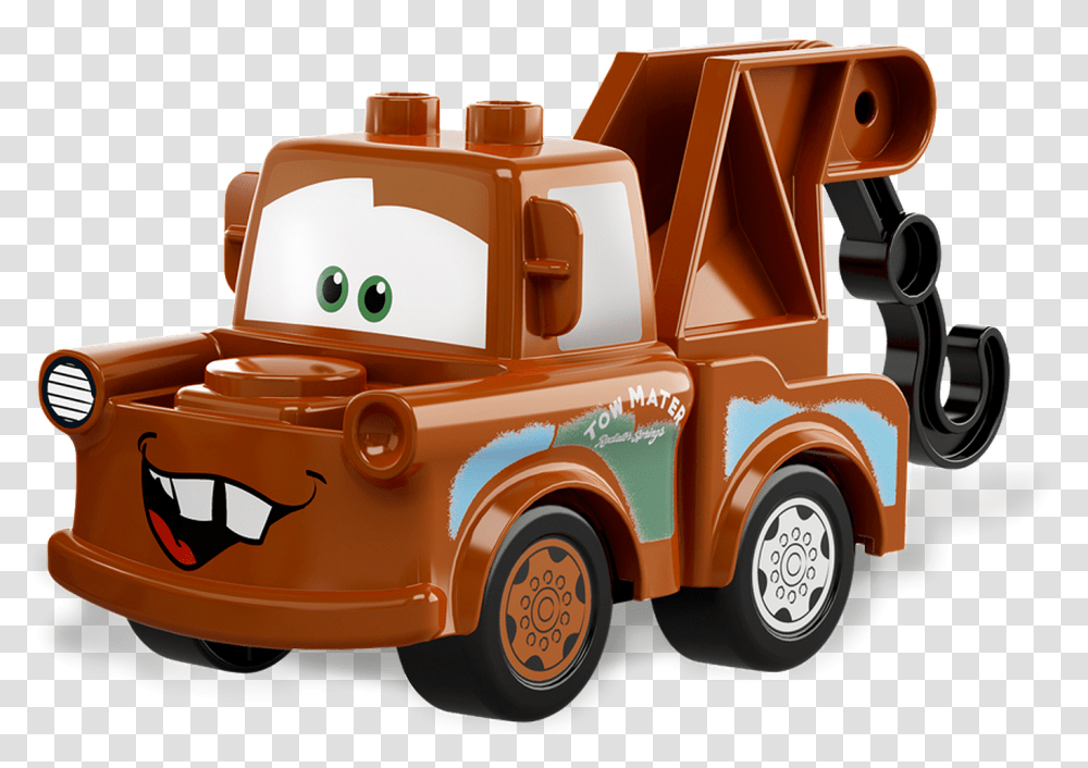 Lightening Mcqueen Clipart Lego Duplo Cars 2 Mater, Truck, Vehicle, Transportation, Fire Truck Transparent Png