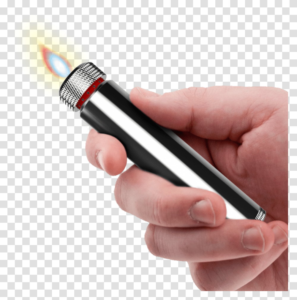 Lighter In Hand Download Lighter In Hand, Person, Human, Flashlight, Lamp Transparent Png
