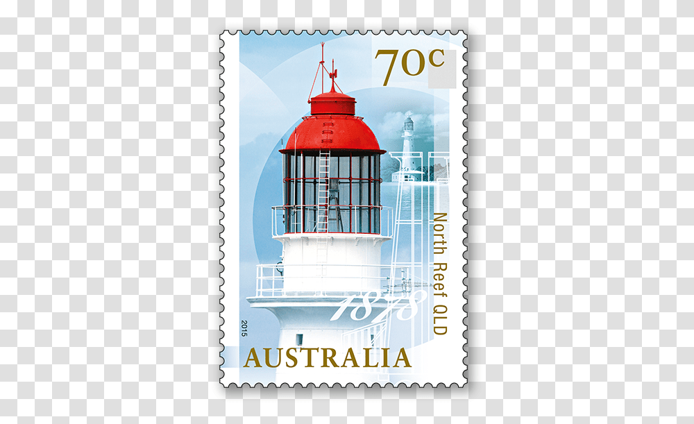 Lighthouse 70c Stamp Australia, Postage Stamp, Architecture, Building, Tower Transparent Png