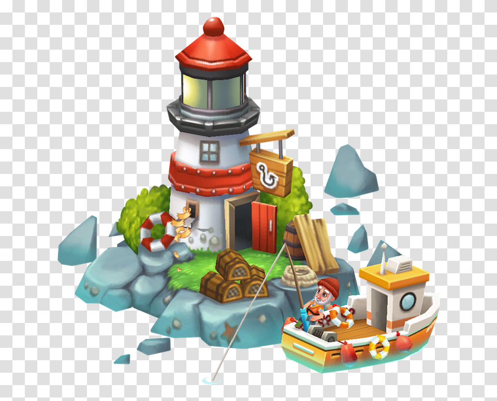 Lighthouse Ampamp Boat Lighthouse Lighthouse, Toy, Architecture, Building, Tower Transparent Png